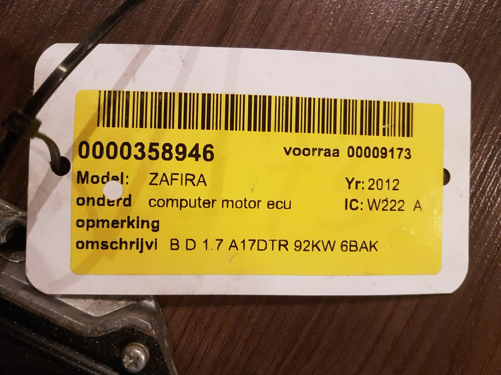 ECU OPEL ZAFIRA 55590117 MB275800-8179 | eBay 