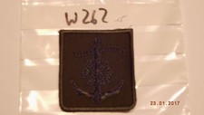 Niederlande Abzeichen Anker mit Steuerrad schwarz auf oliv 1 St&uuml;ck (w262)