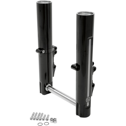 Performance Machine PM Contrast Dual Disc Lower Legs Sliders 08-13 FLH Black - Picture 2 of 3