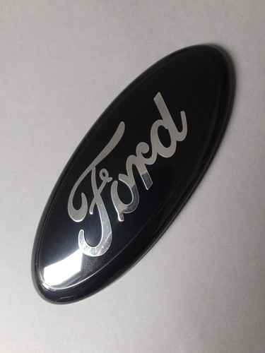 Ford 175mm X 70mm Black With Silver Logo Badge High Quality - Picture 2 of 4