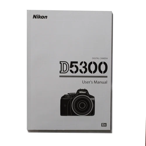 Nikon D5300 Instruction Manual 6"x 8" 89 Pages