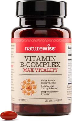 Complejo de Vitamina B para Mujer Y Hombre con Biotina B1 B2 B3 B6 B12 60uds