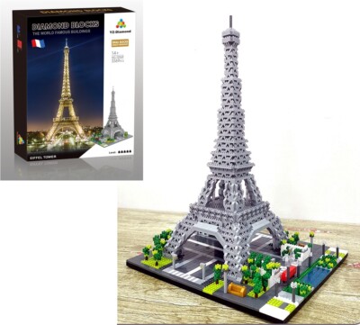 The Eiffel Tower of Paris Micro Diamond Building Block Set 3369 Pcs