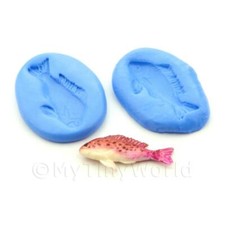 Miniatura per Casa Delle Bambole Rosa Spotty Silicone Pesce Stampo