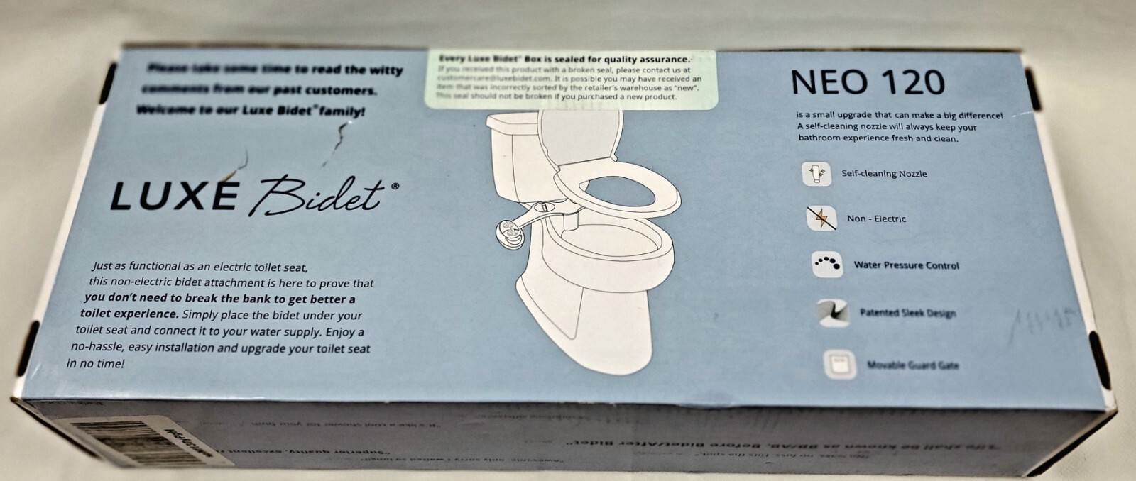 LUXE Bidet Neo 120 Self Cleaning Nozzle Fresh Water NonElectric eBay