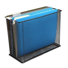 Vertical File Storage Desktop Organizer Hanging Files Office Metal Mesh 12.25...