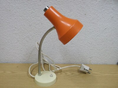 70s desk lamp Biko lamp flex arm orange vintage 70s lamp