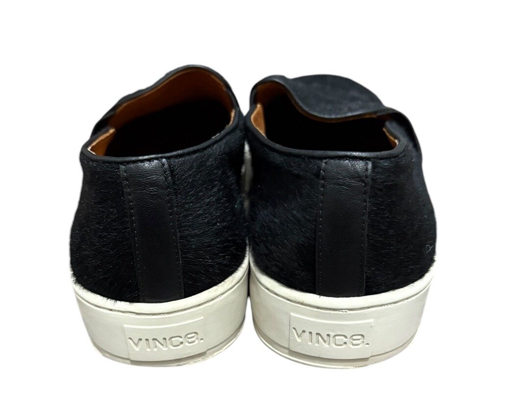 PONY Sneakers slip on Vince Berlin capelli di cavallo in pelle di vitello nere taglia 6 5