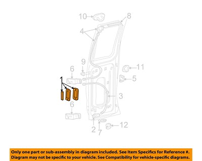 FORD OEM 92-09 E-150 Club Wagon Hardware-Lock Assy 6C2Z15264A01AA
