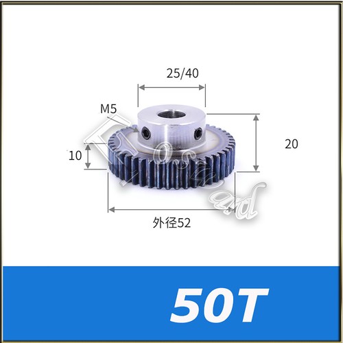 Mod 1 M1 45# Steel Pinion Gear 44T-120T For Spur Gear Castle Brushless Motor - Afbeelding 6 van 18