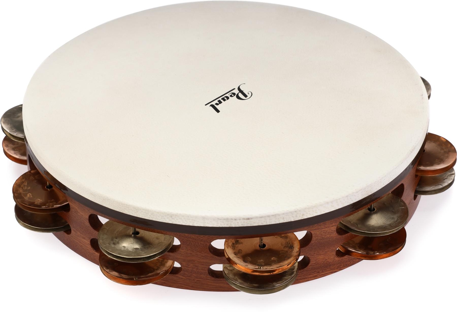 Оркестровый тамбурин Pearl - 10 дюймов немецкое серебро и бериллиевая медь 32190₽