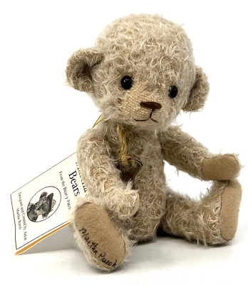 Martha Burch Artist Teddy Bear Wiggens 2018 Mohair Signed