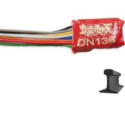 Digitrax DN136D ~ New 2026 ~ 1 Amp ~ HO or N Scale Wired DCC Mobile Decoder