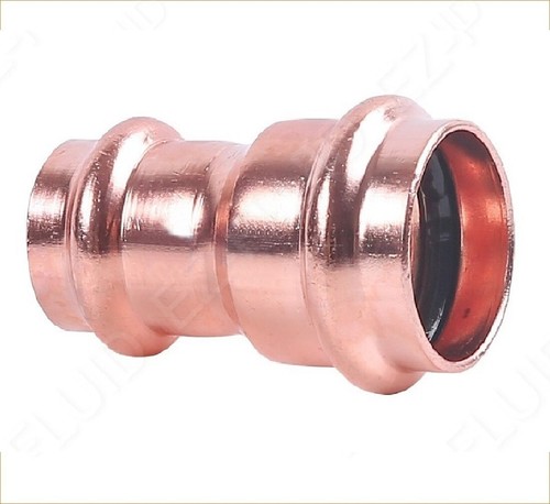 EZ-FLUID 1-1/4" x 3/4" Copper Press Reducer Coupling ProPress Fitting End (1)
