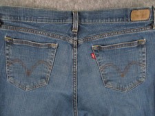 Levis 515 Jeans Womens 14 Blue Denim Bootcut Mid Rise Medium Wash Retro 34x31