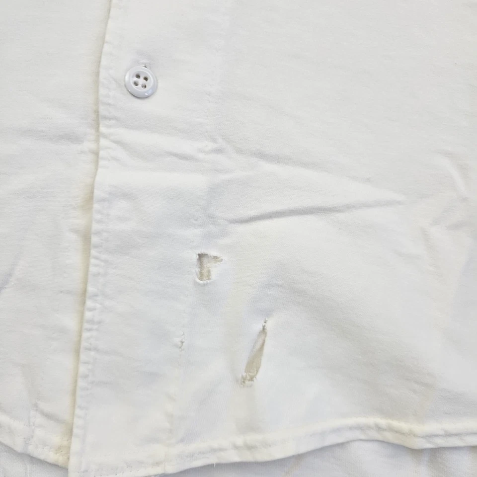 VTG Navy Soffes Choice Men's White Baseball Jersey Size XL Made in USA Button - Image 4 of 4