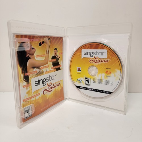 SingStar Latino (Sony PlayStation 3, 2009) Complete CIB w/ Manual Spanish RARE! - Picture 3 of 5