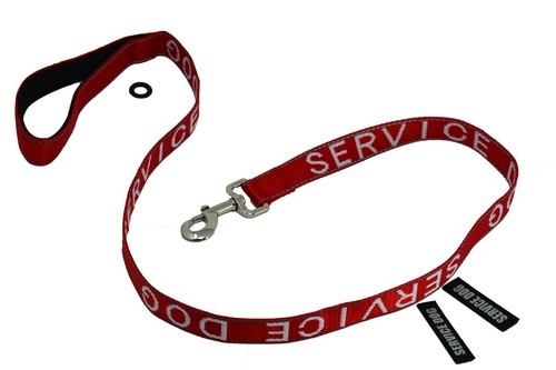 Albcorp Service Dog Leash - Embroidered- Padded Neoprene Handle and Reflective - Foto 3 di 60