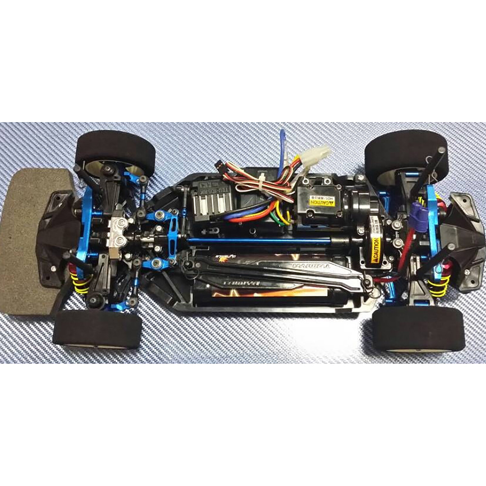 GPM TT2048-B Aluminium Lenkungs-Set Blau Tamiya TT02 - Monster