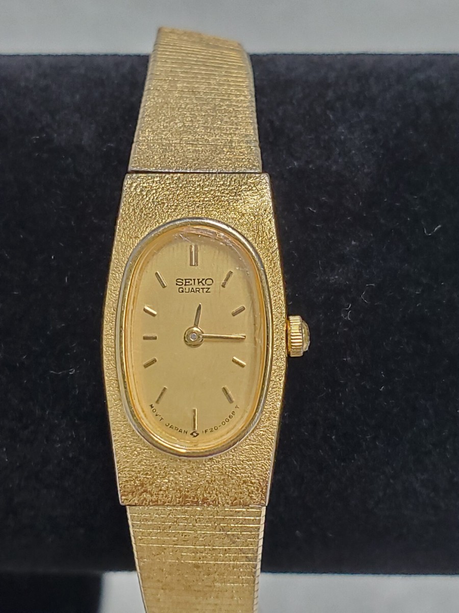 ヴィンテージseiko セイコーエクセリーヌ1f20-5c90 ゴールド