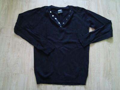 moderner Damen Pullover Strickpulli Gr. XS von SMOG ESTABLISHED 1999 schwarz