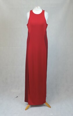 Definitions Bodycon-Maxi zweifarbig rot ärmellos Größe 16 UK CR019 FF 09