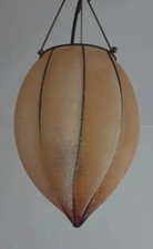 pozzo abat jour suspension verre granité murano vintage style art deco