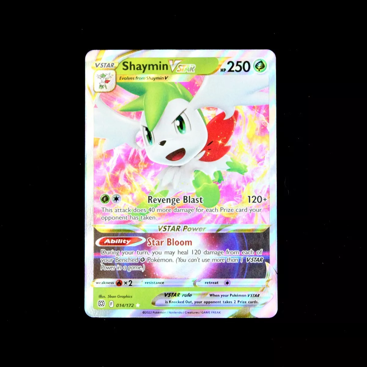 Shaymin V STAR 014/172 Ultra Rare Holo Pokemon Brilliant Stars NM