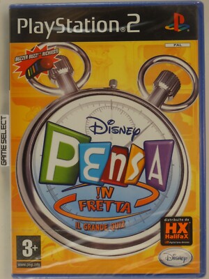 DISNEY THINKS FAST BUZZ SONY PS2 PLAYSTATION 2 PAL ITALIAN NEW SEALED