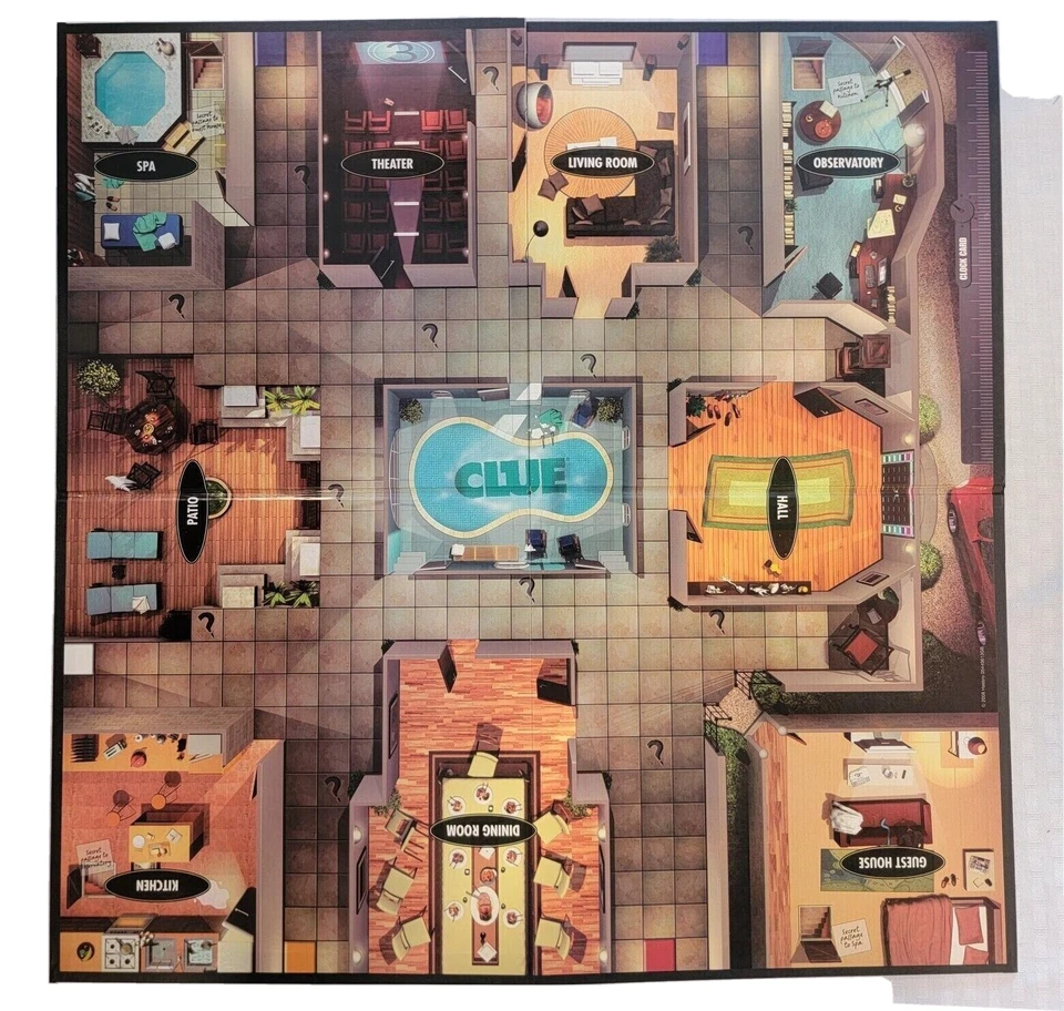 VGC - 2008 CLUE Board Game - Discover The Secrets - 2008 Parker Bros S1j - Image 3 of 4
