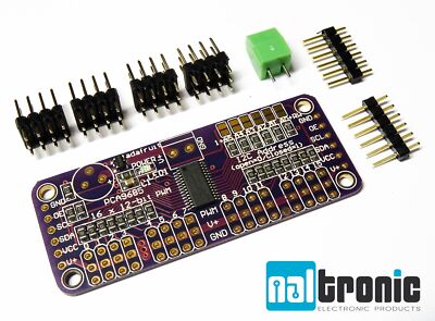 PCA9685 16 Kanal 12-bit PWM Servo Driver LED Controller Servomotor Treiber I2C