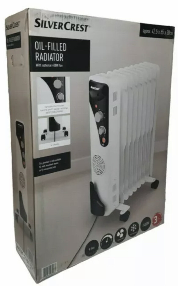 Silvercrest 2.4kW Oil-Filled Radiator Made In Germany OIL FILLED | eBay