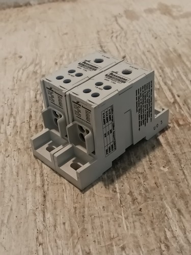 2 CONNECTED BUSSMANN PDBFS220 Power Distribution Block 600V AC/DC - (SP320)