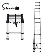 Non-Slip Aluminum Telescopic Ladder Folding Extension Step 10.5/12.5/14.5FT