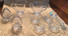 Vintage Imperial Glass Candlewick California Clear Bubble Glass Lot SSE&