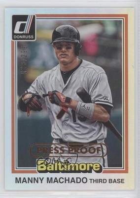 2015 Donruss Inaugural 1981 Edition Press Proof Bronze 6/299 Manny Machado 13qc
