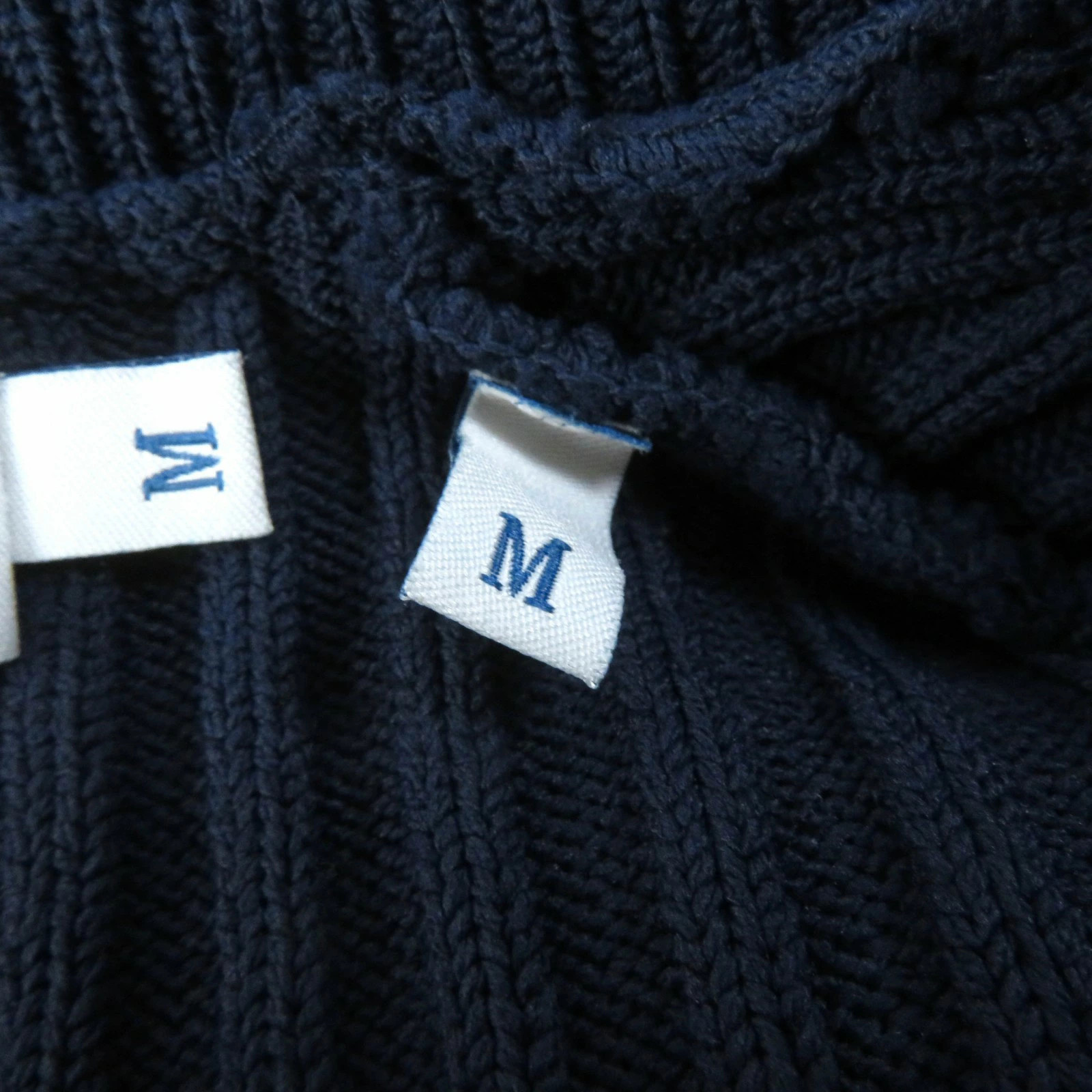 MONCLER Ladies Jumpsuit Unused Tuta Crew Neck Sleeveless Ribbed Knit Navy M thumbnail 9