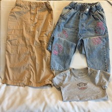 Girls H M Clothing Lot Of 4-Size 8/10- 1 Skirt, 1 Sweater, 2 Pants, 2 Shirts