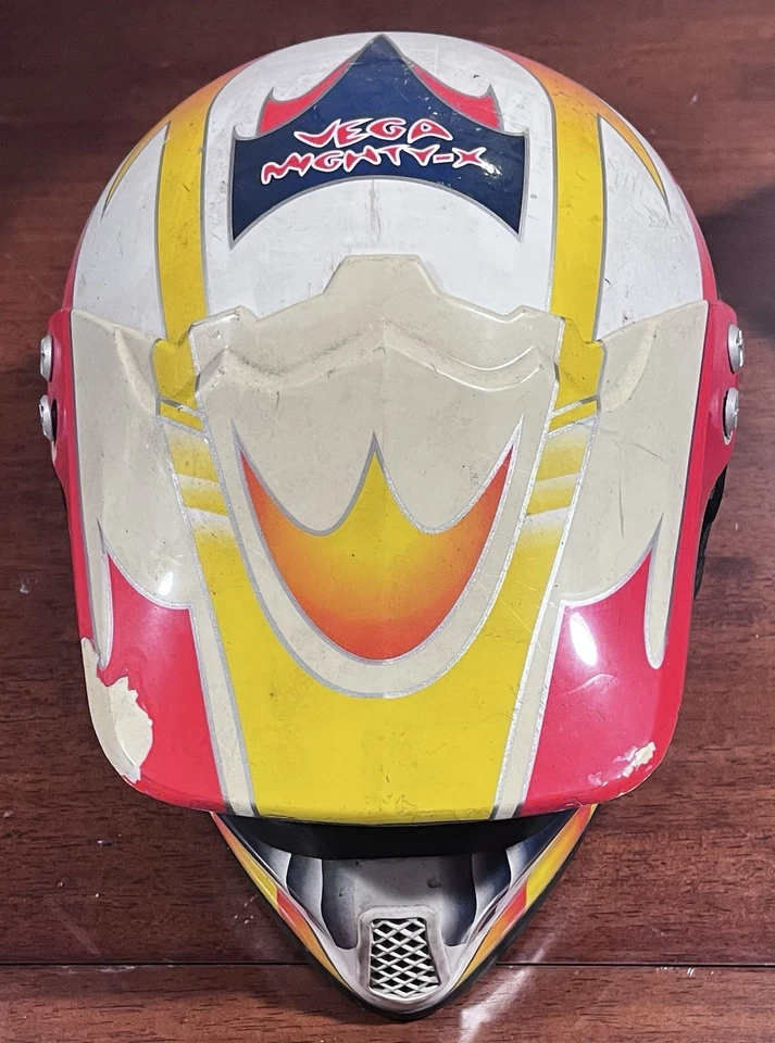 VEGA Mighty-SMALL 头盔 ~ 黄色、白色、黑色 红色 — 第 4/4 张图片