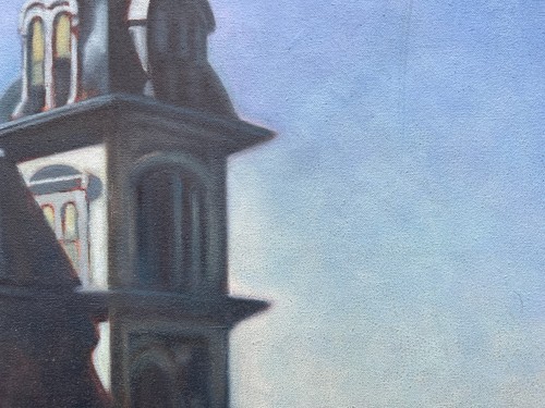Edward Hopper Oil Painting On Canvas Signed and stamped 20 X 28 inches - Picture 7 of 7