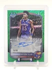 BRYSON TILLER 2025-26 BOWMAN CHROME U 1ST GREEN SHIMMER AUTO /99 KANSAS Q4728