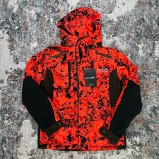 AYIN Camo Hunting Rain Suit Silent Breathable Waterproof Jacket Orange Sz: M NWT