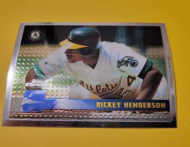 1996 Topps Chrome Rickey Henderson #159 - HOF NM