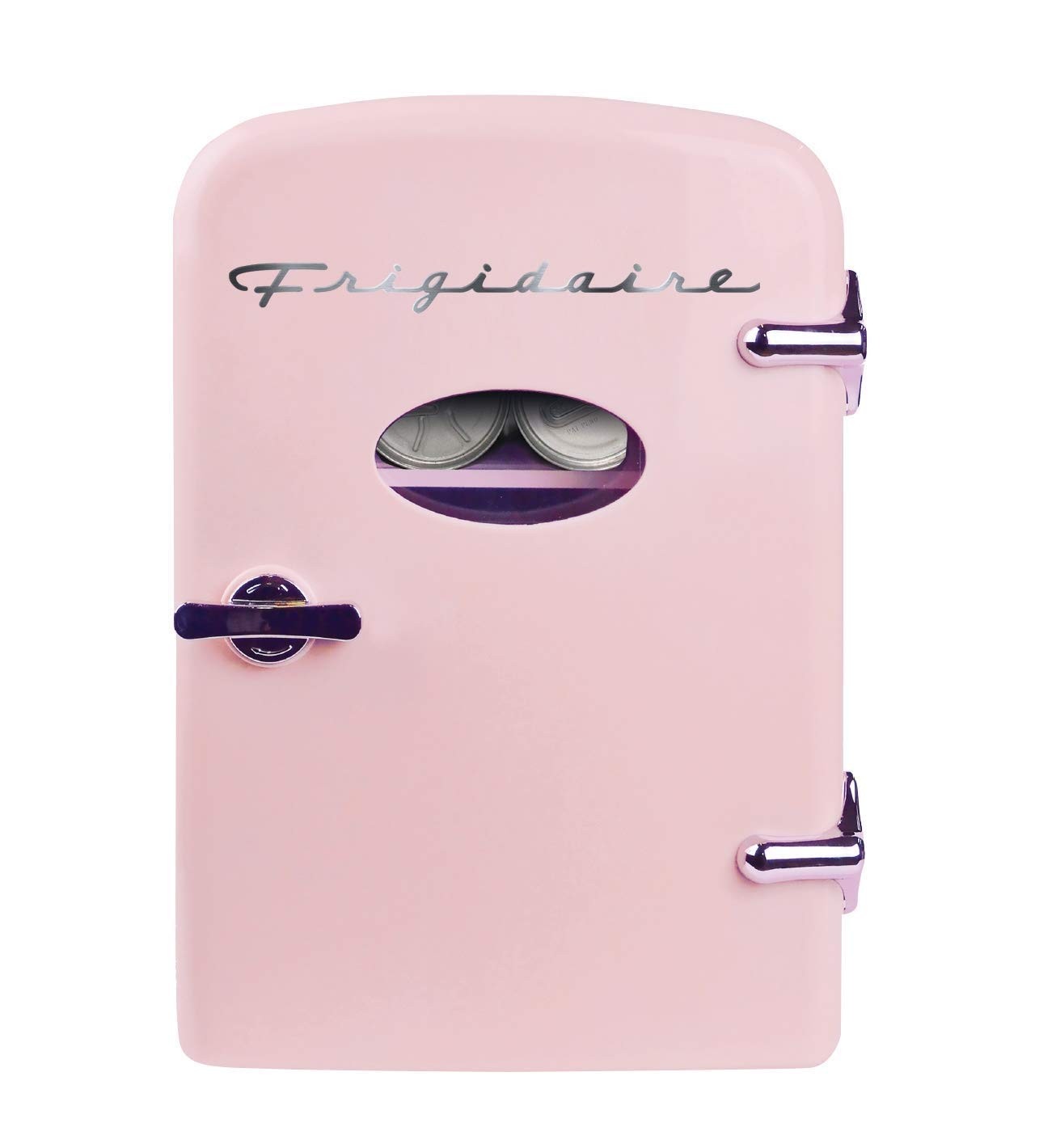 Frigidaire Retro Mini Compact Beverage Refrigerator Pink, 6 Can EFMIS129-PINK