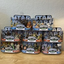 Lot of 8 NEW Vintage 2004 Star Wars Galactic Heroes Action Figures