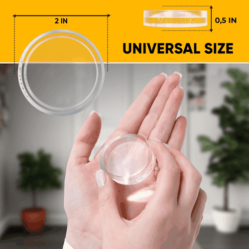 Protectores de pared 4 piezas de perilla de goma transparente autoadhesiva protector parachoques de puerta - Imagen 4 de 8