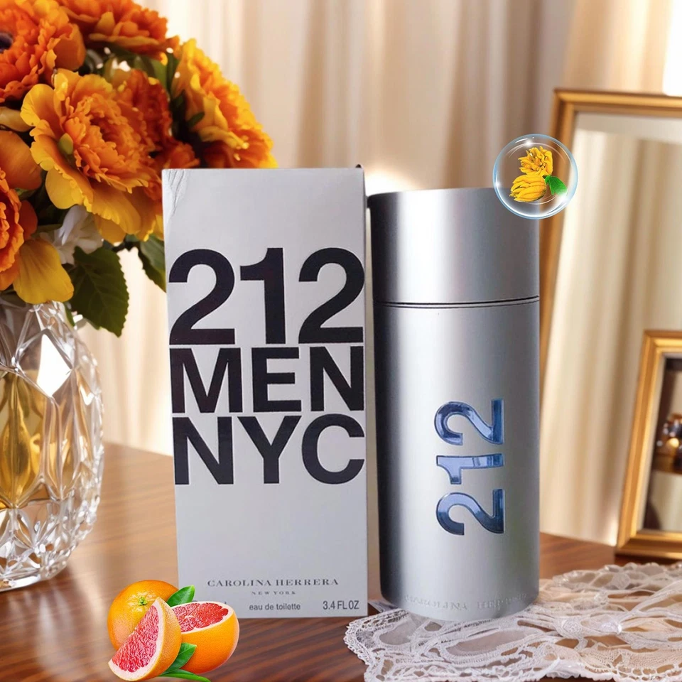 212 MEN NYC Perfume Mist Long-Lasting Natural Oil Cologne Portable Men Perfume - Imagem 2 de 4