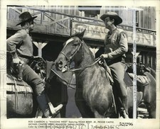1952 Press Photo Actors Rod Cameron & Noah Beery Jr. star in 