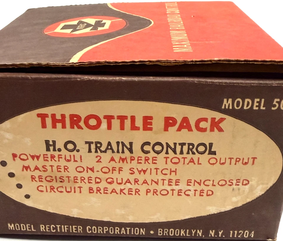 Paquete de acelerador MRC de colección modelo 501 transformador de tren hobby por modelo Rectifier Corp Foto 4 de 4