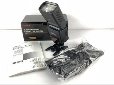 Sigma EF-610 DG Super NA-iTTL Electronic Flash for NIKON Manual, Case, Stand Box